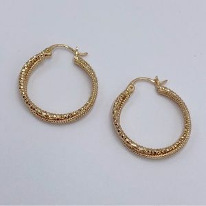Gold Plated Hoop Earrings